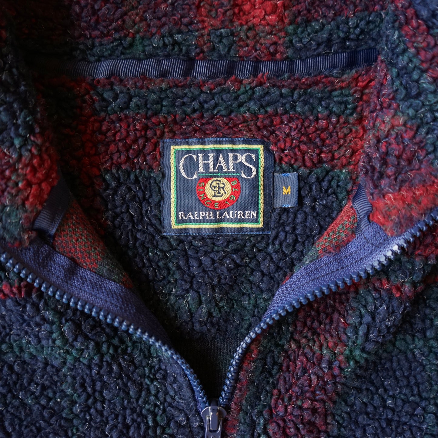 Vintage Ralph Lauren CHAPS 1/4 Zip Fleece Size M