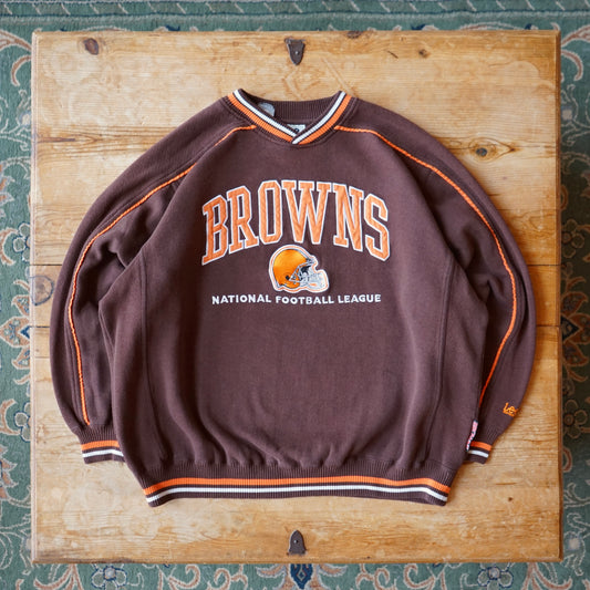 Vintage Lee Sport Heavy Weight Browns Sweatshirt Size L/XL