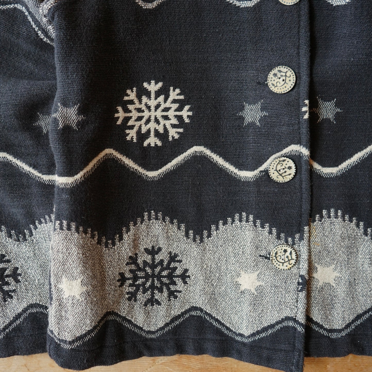 Vintage Coldwater Creek Tapestry Snowflake Jacket Size S/M