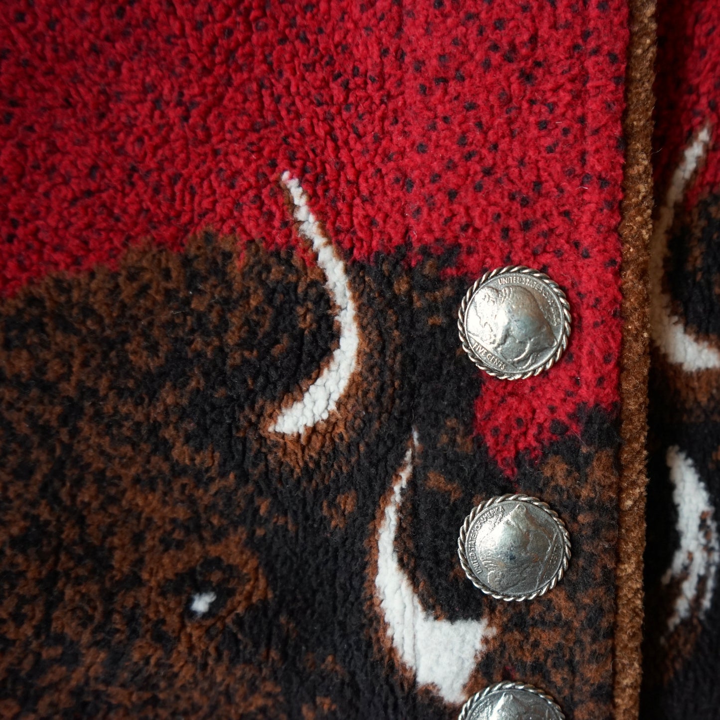 Vintage County Clothing Co Cropped Bison Button Up Size M