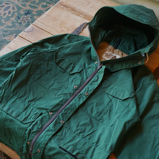 Vintage 80s The North Face Brown Label Hooded Rain Jacket Size L