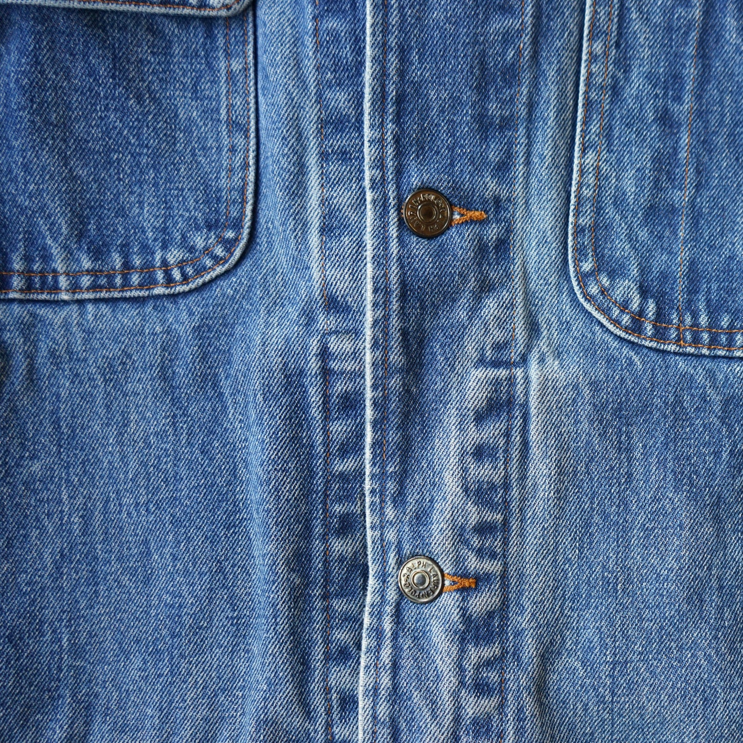 Vintage 1990's Made in USA Polo Ralph Lauren Dungarees Denim Jacket Size XL