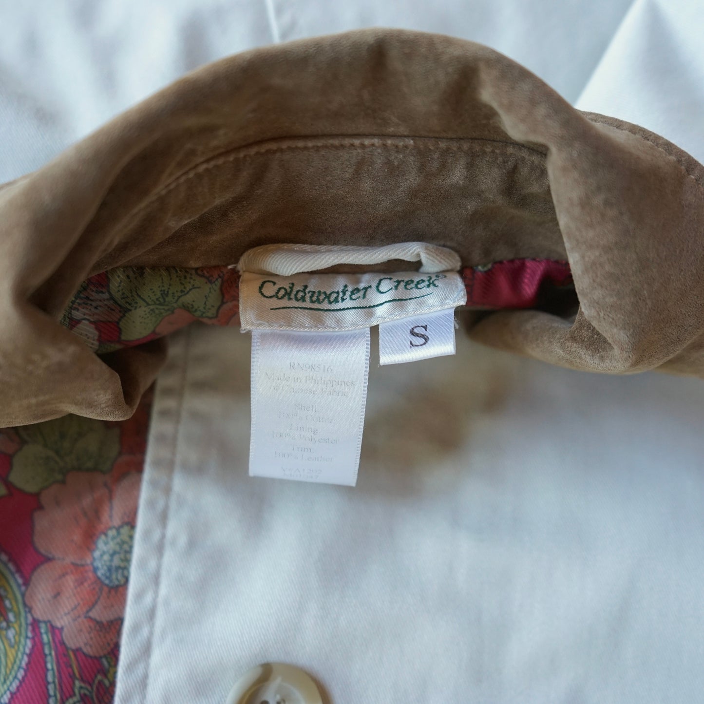 Coldwater Floral Lined Barn Coat Size S
