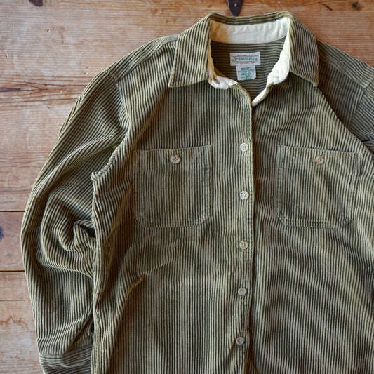 Vintage St Johns Bay Corduroy Button Up Size M
