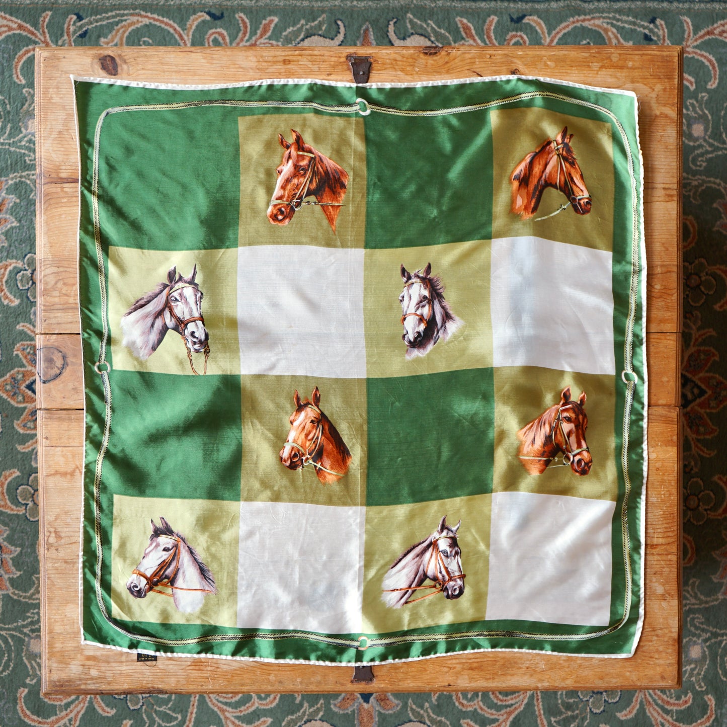 Checkered Equestrian Scarf