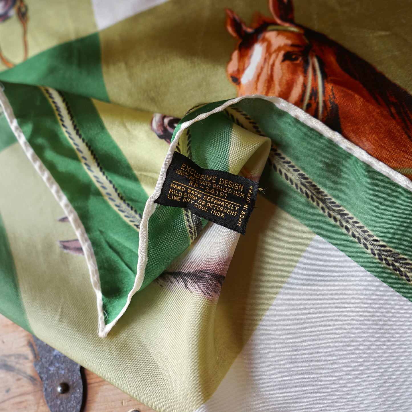 Checkered Equestrian Scarf