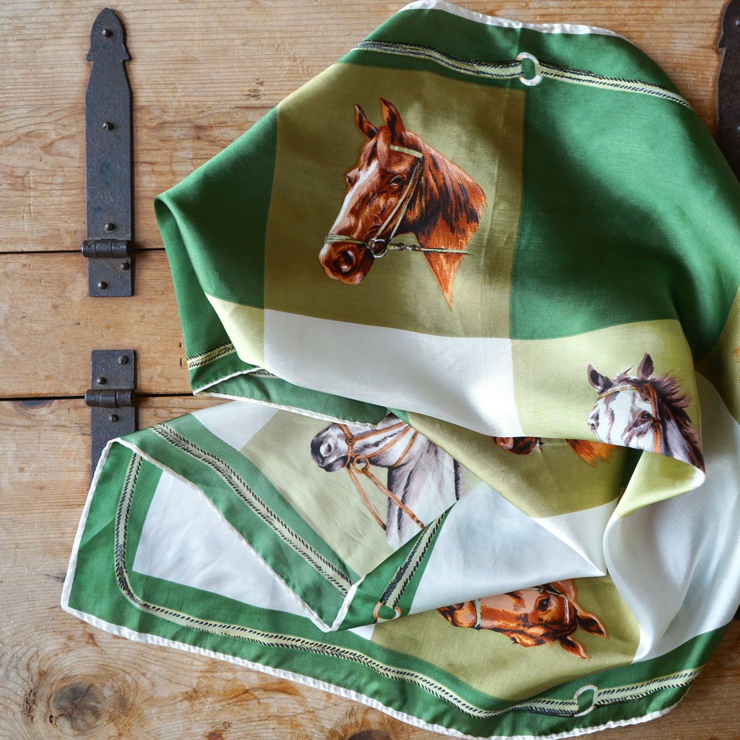 Checkered Equestrian Scarf