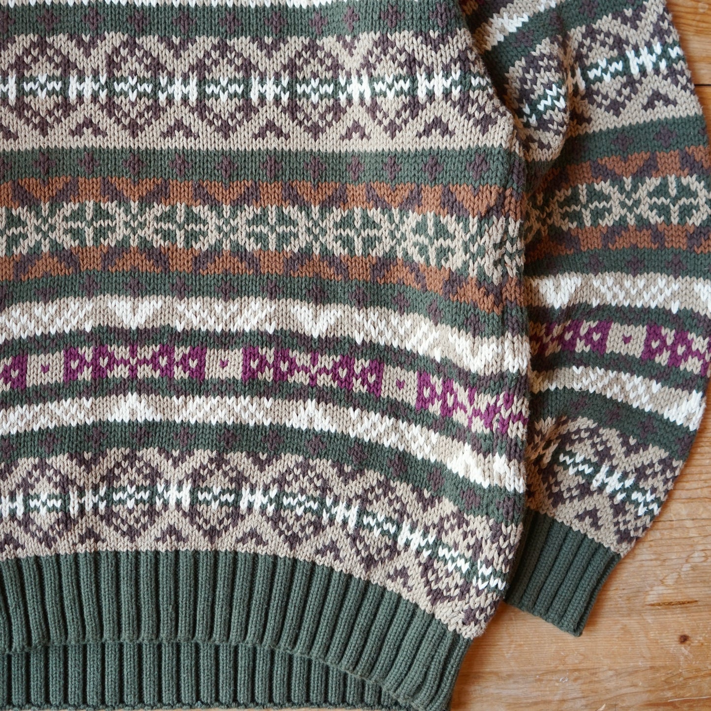 Vintage Tommy Hilfiger 100% Cotton Heavyweight Chunky Knit Size L