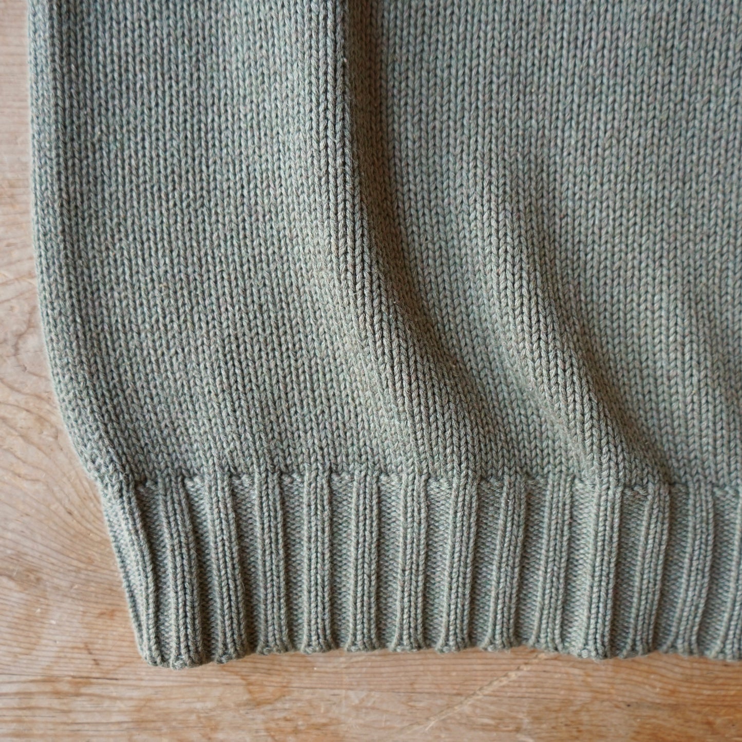 Vintage Ralph Lauren 100% Cotton Olive Knit Vest Size L