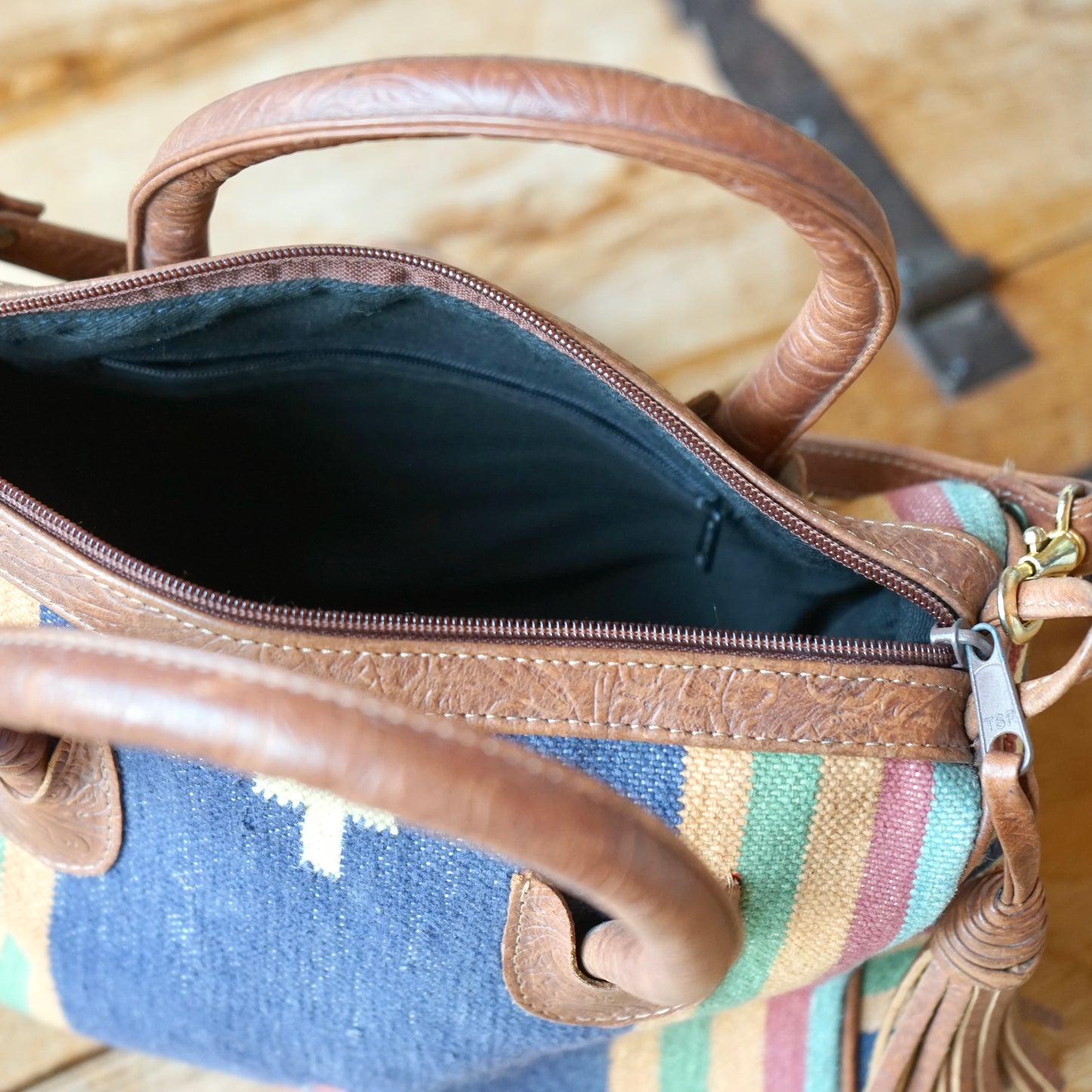 Vintage Kilim Mini Duffel Purse