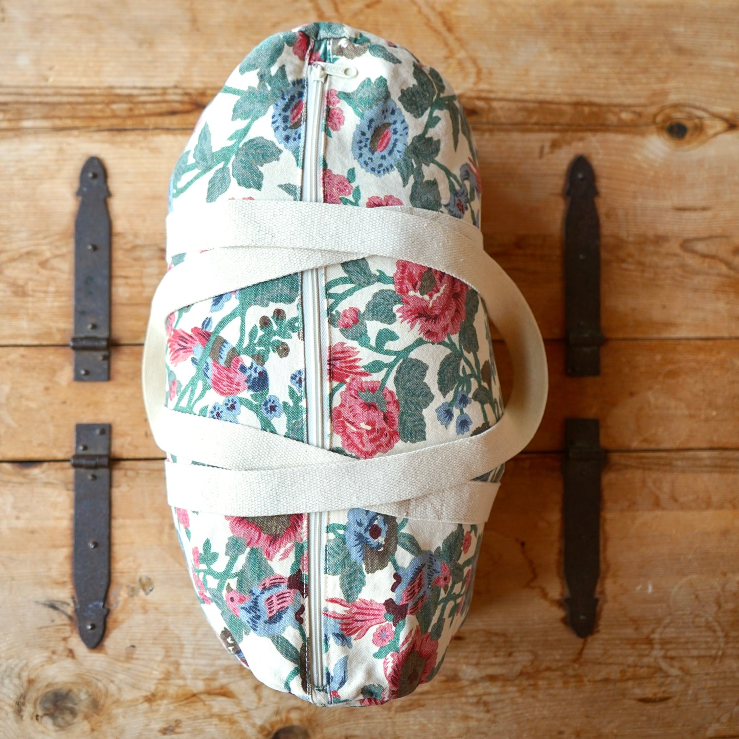 Vintage Floral Duffel Bag