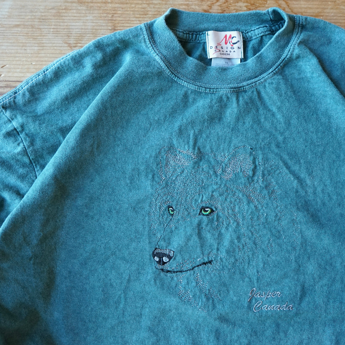 Vintage Jasper Canada Wolf Long Sleeve Size XL