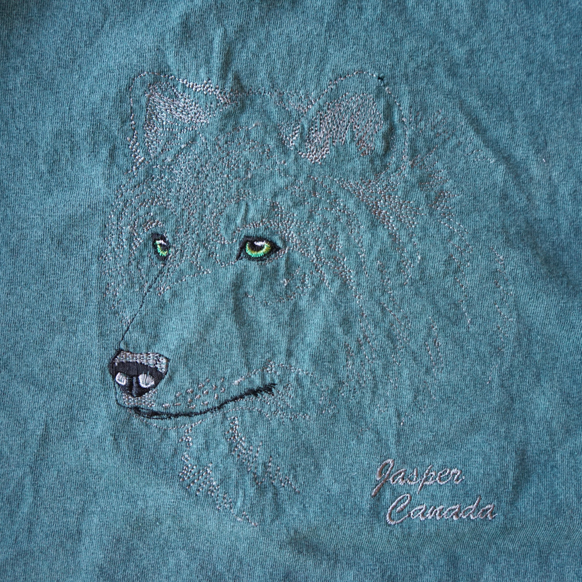 Vintage Jasper Canada Wolf Long Sleeve Size XL
