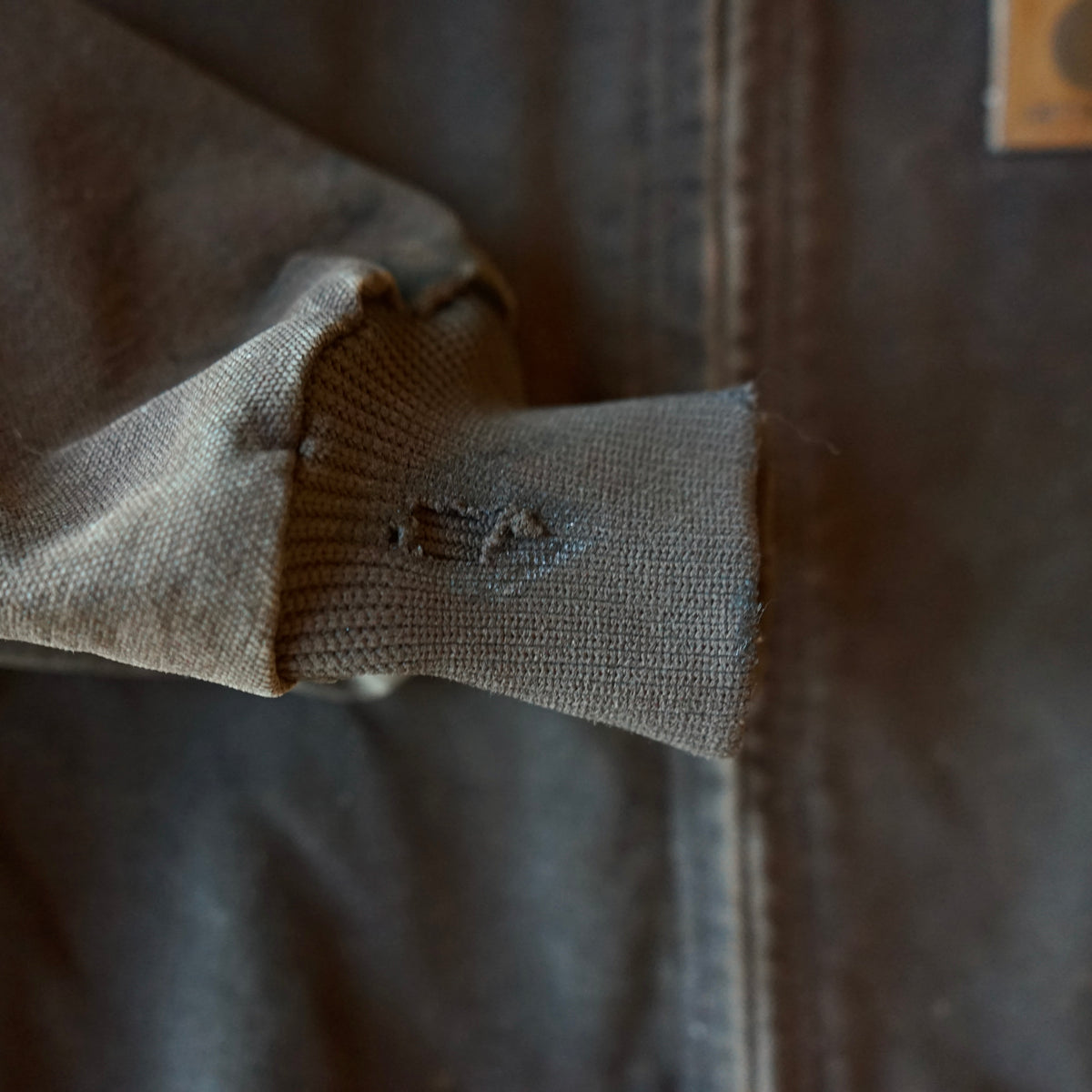 Vintage Dark Brown Duck Canvas Carharrt Jacket Size L