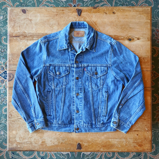 Vintage 70's Levis Trucker Type B Denim Jacket Size 44