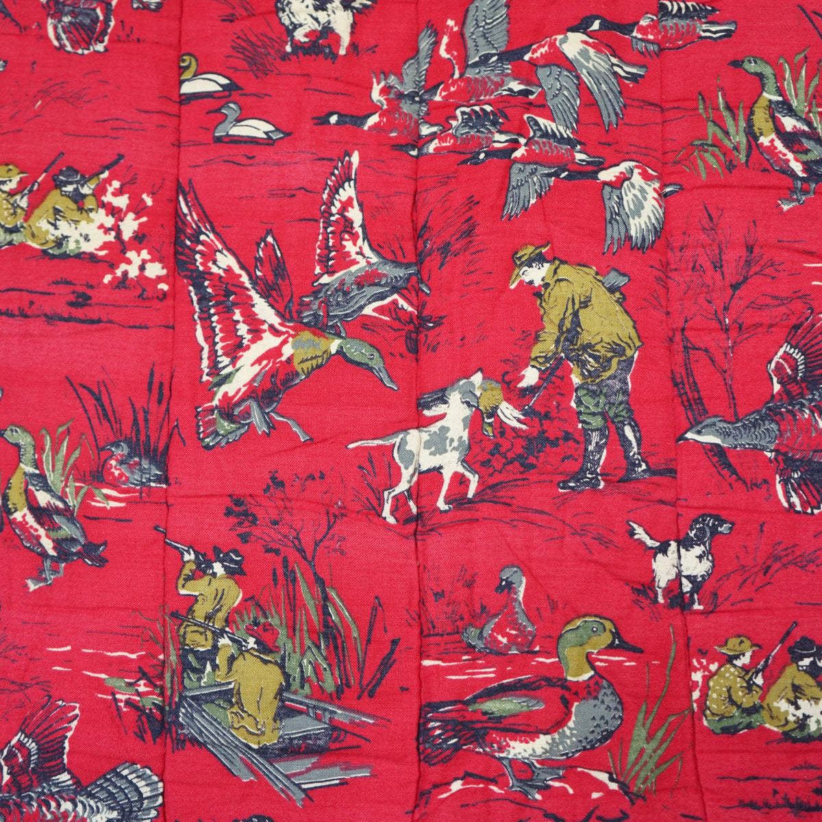 Vintage Rare Quilted Duck Hunting Sleeping Bag