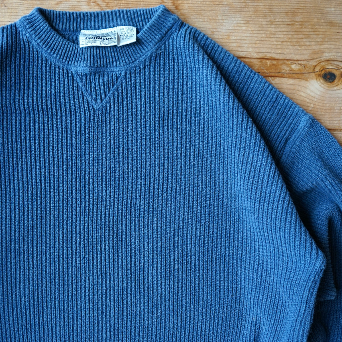 Vintage Gunnison 100% Cotton Knit Sweater Size L