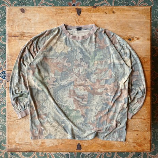 Vintage Advantage Timber Camo Long Sleeve Size L/XL