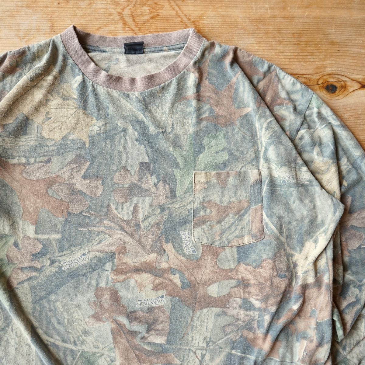 Vintage Advantage Timber Camo Long Sleeve Size L/XL