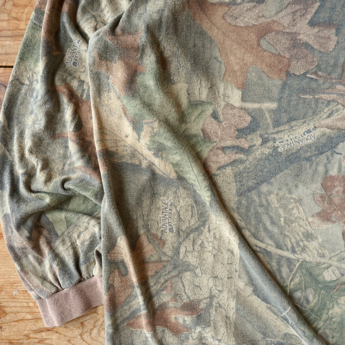 Vintage Advantage Timber Camo Long Sleeve Size L/XL