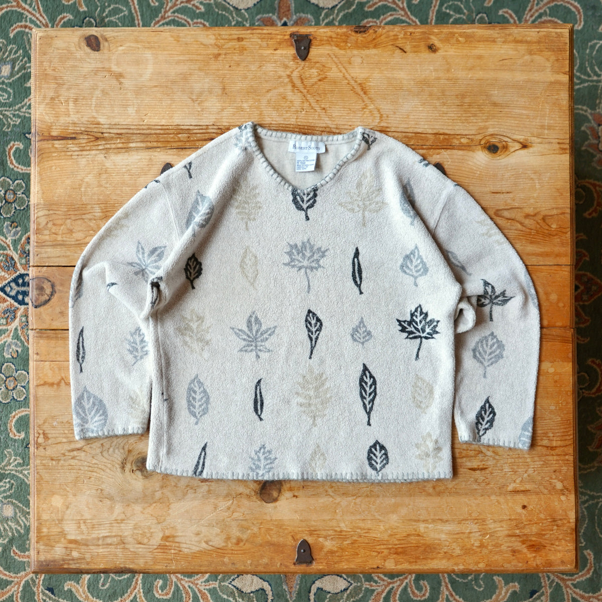 Vintage Robert Scott 100% Cotton Leaf Fleece Size S