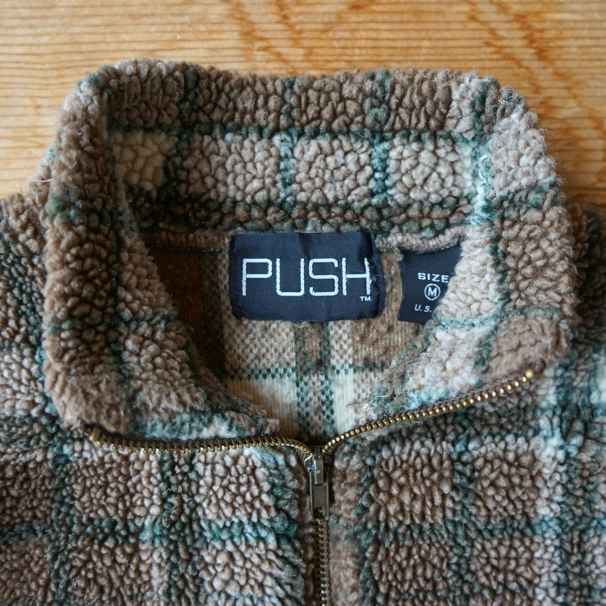 Vintage PUSH Quarter Zip Fleece Size M