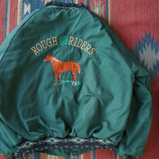 Vintage The Kyta Make Co Rough Riders Western Bomber Size L/XL