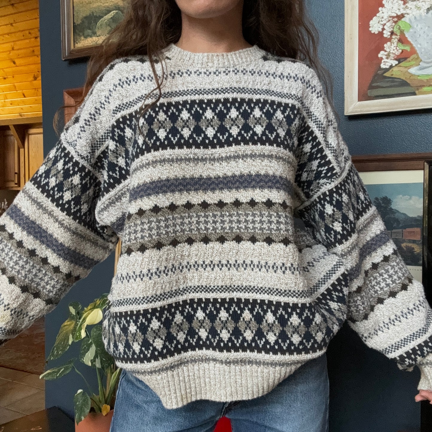 Vintage Fieldmaster Knit Sweater Size XL