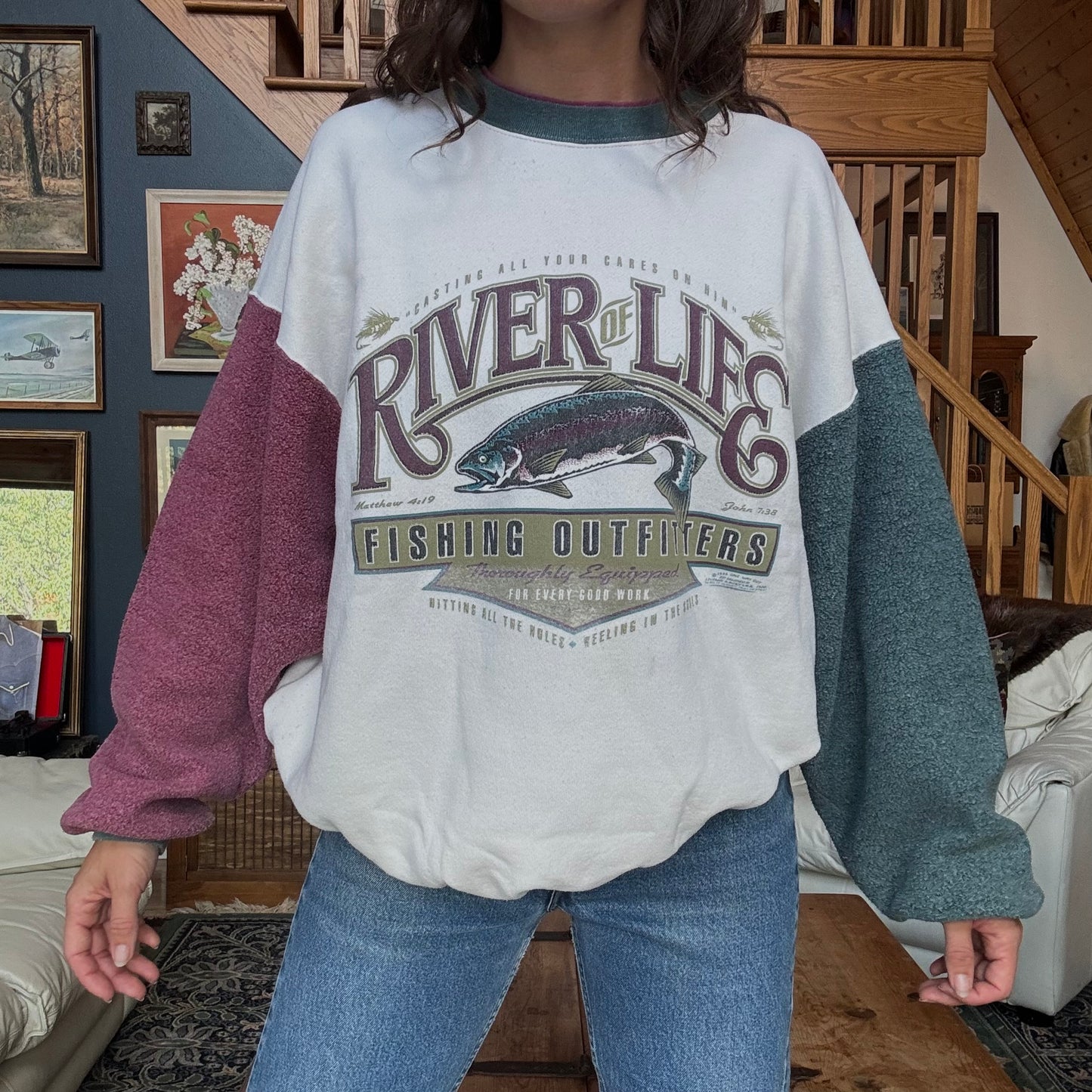 Vintage HL Miller Gold River of Life Sweatshirt