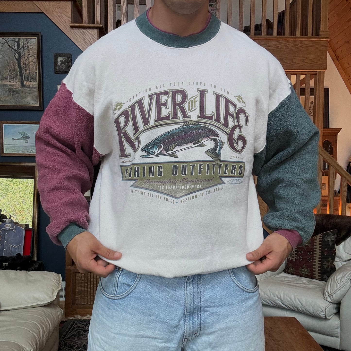 Vintage HL Miller Gold River of Life Sweatshirt