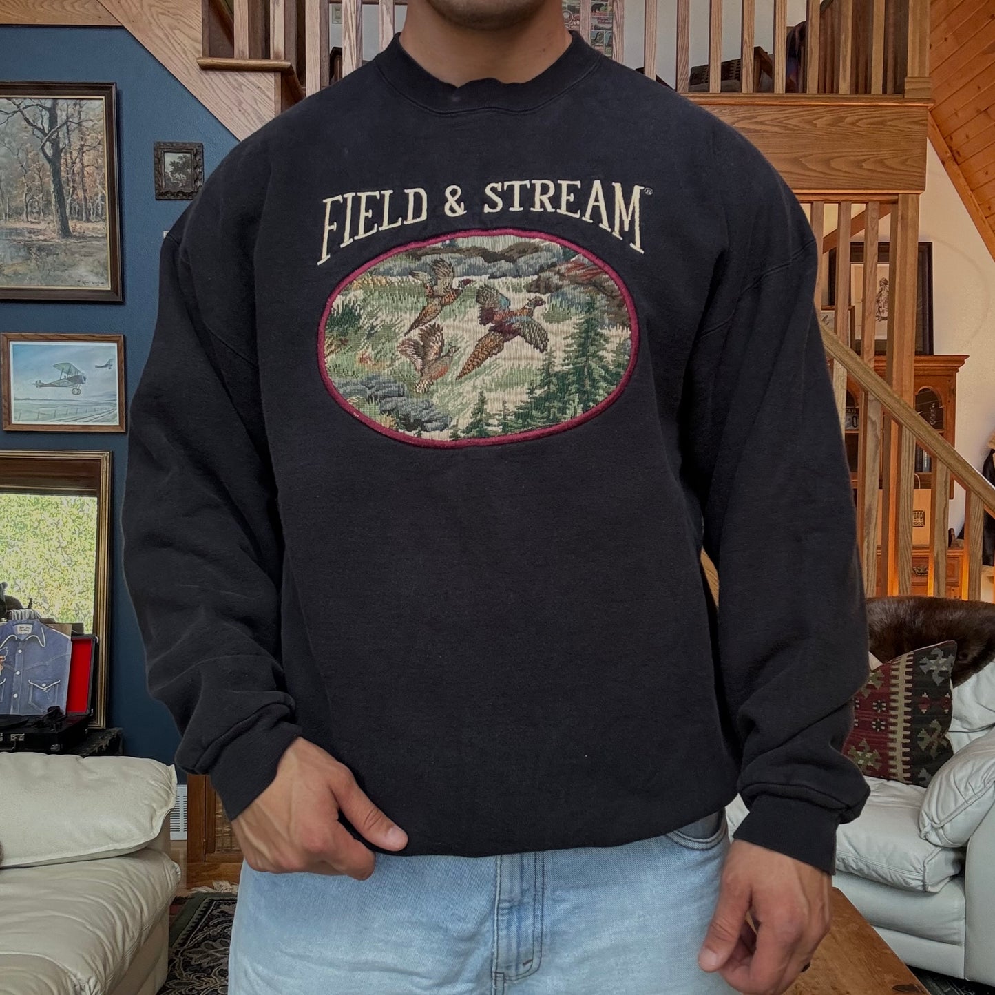 Vintage Heavyweight Field & Stream Pheasant Sweatshirt