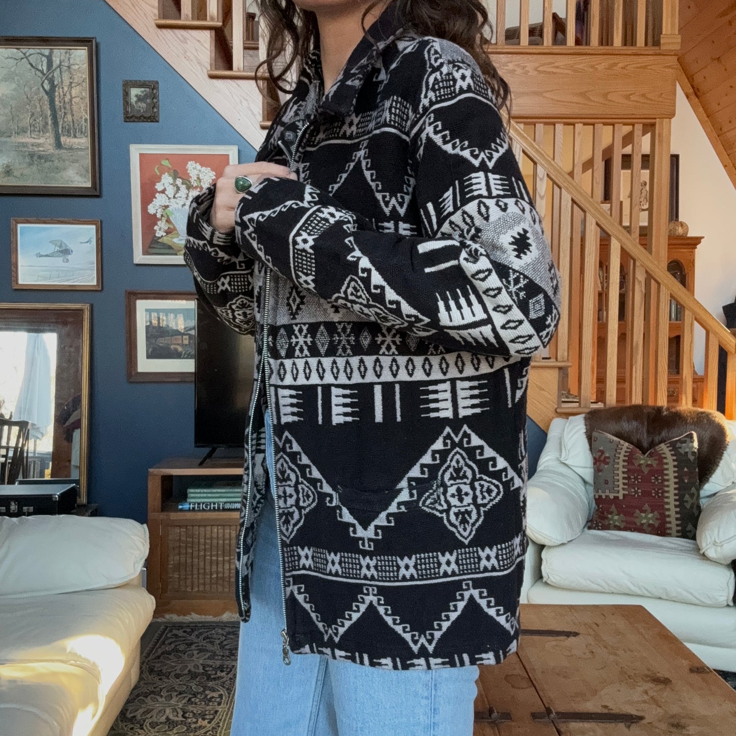 Fashion Bug Southwestern Blanket Jacket