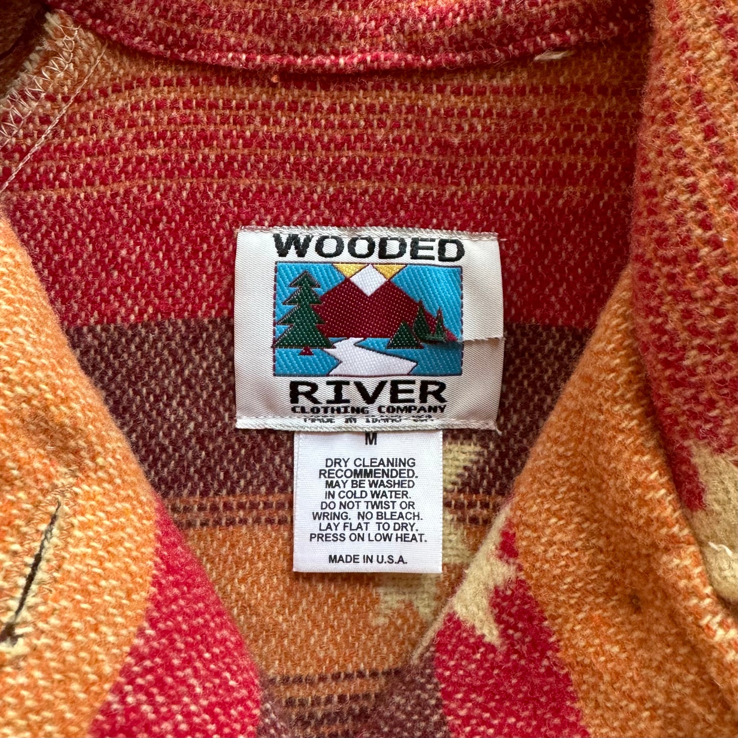 Vintage Wooded River Western Duster Coat Size M